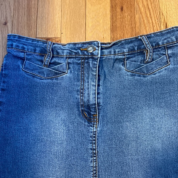 Vintage XTM revolt jeans denim skirt - Picture 3 of 5